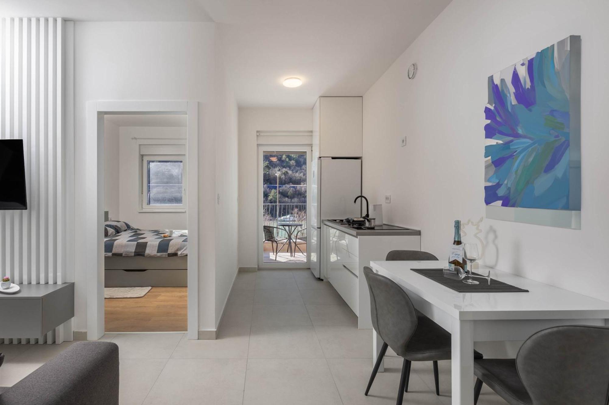 Seafront Villa Andrijana - Happy Rentals Plomin Exterior photo